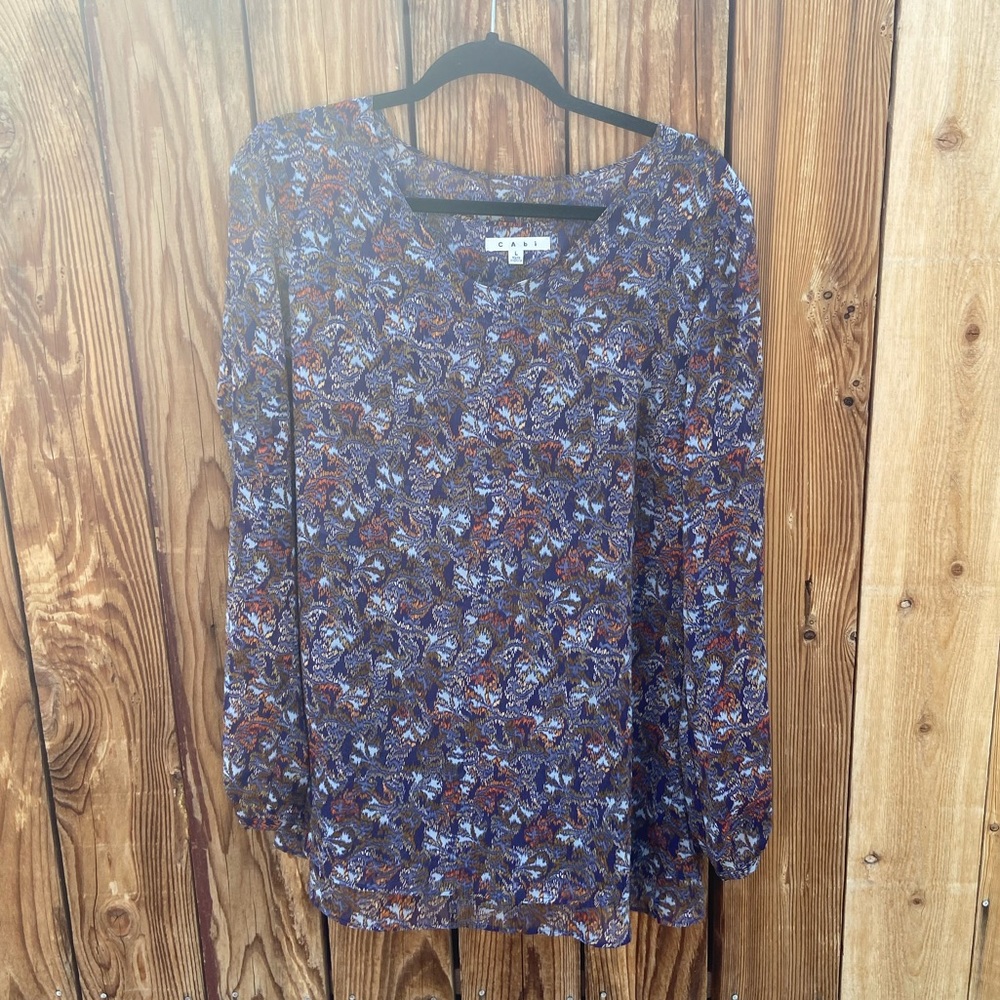 CAbi Tapestry Double Layer Tunic